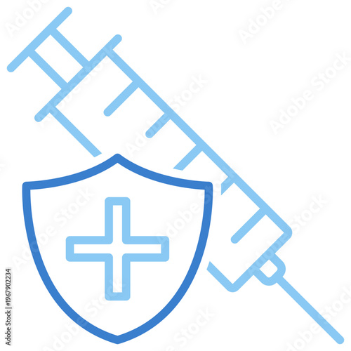 Vaccination Dual Tone Outline Icon