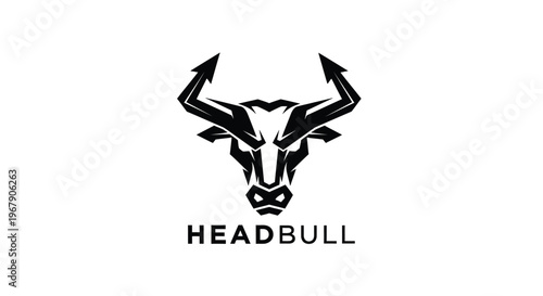 Headbull logo design - a bold and striking emblem of strength and power.
