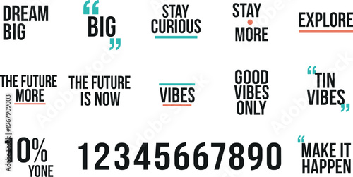 Modern Motivational Typography Design with Inspirational Quotes and Bold Text for Personal Growth and Positive Vibes