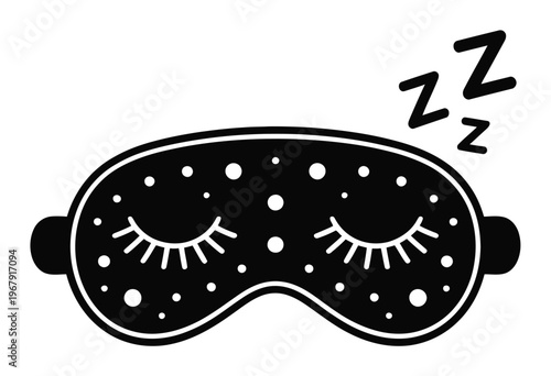 Sleep Mask Vector Illustration for Rest and Relaxation