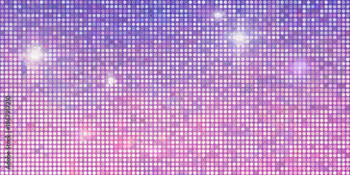 Abstract background of shimmering purple and pink mosaic tiles