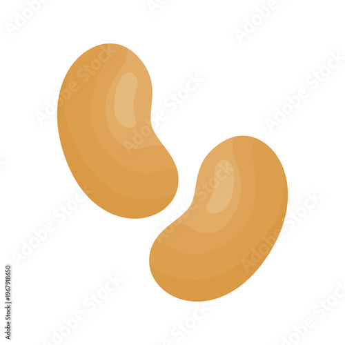 Cashew nuts cereal healthy food illustration. Breakfast concept, organic ingredients, nutrition, vegan meal, diet lifestyle, and healthy eating theme.