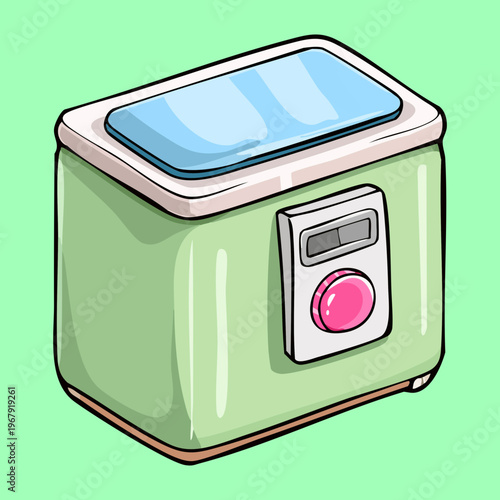 aesthetic mint green paper shredder machine for office document destruction cute stationary equipment for professional workspace business organization and data security protection