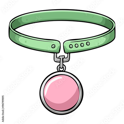 green office lanyard with circular ID badge for professional business identification and corporate event organization equipment for creative workspace and staff security