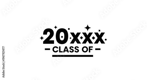 Graduation Class of Year Logo Design.