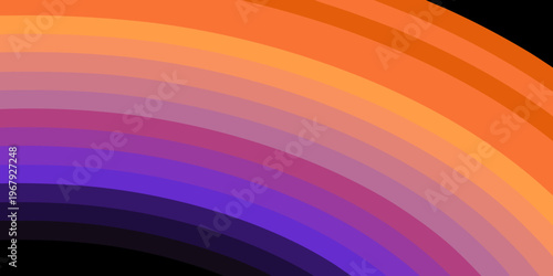 Abstract rainbow arc with vibrant color gradients and a dark background