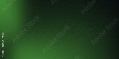 Dark Background with Smooth Green Curve Line Pattern for Futuristic, Elegant, and Tech-Inspired Design