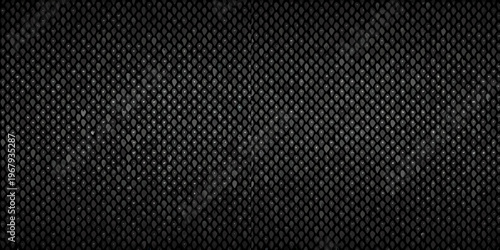Dark textured background resembling a diamond patterned metallic mesh