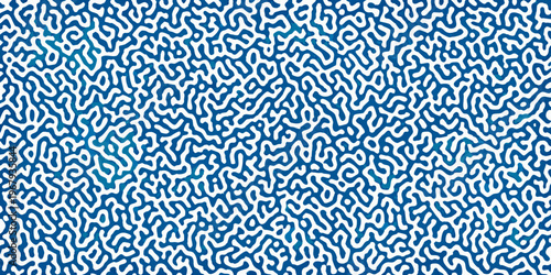 Abstract blue and white brain coral pattern fills the entire frame