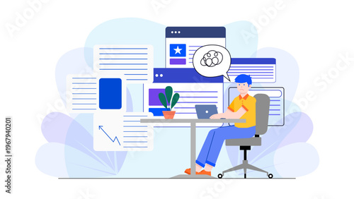 Businessman feeling stressed and overwhelmed with heavy workload and deadlines