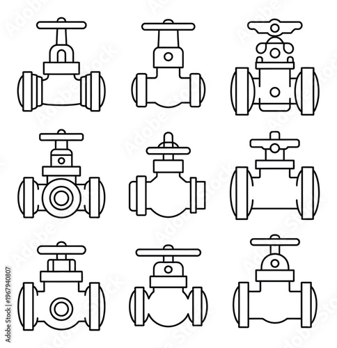 Collection of Industrial Valve in Line Style