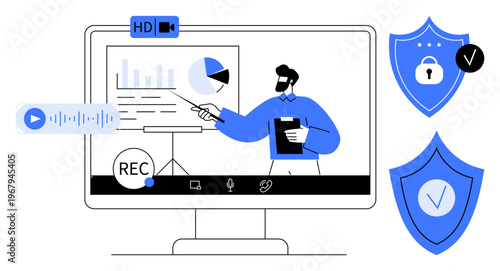 Online security. Protecting sensitive information is crucial in virtual meetings. Online security ensures data protection while using video conferencing tools. For businesses, education
