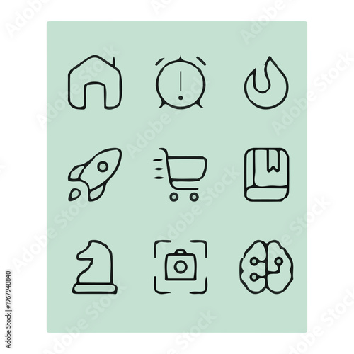 food icons set