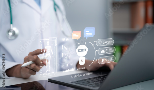 Konstfotografi AI clinical assistant technology healthcare innovation digital diagnostics docto
