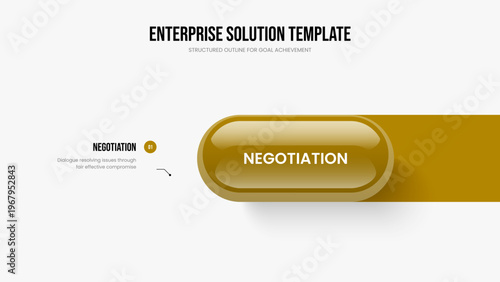Market Briefing 1 Element Diagram Frame Design. Digital Development Slideshow Layout Vector Illustration. Investor Portfolio One Option Infographic Presentation Template.