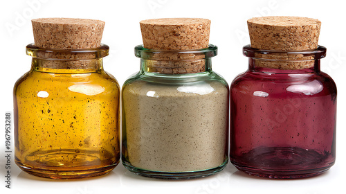 jar with narrow neck isolated on white background