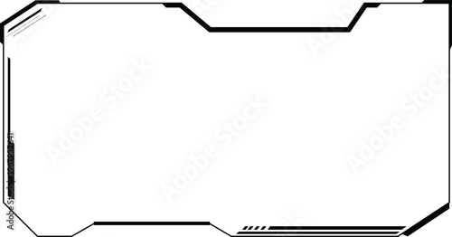 Futuristic HUD Frame Graphic