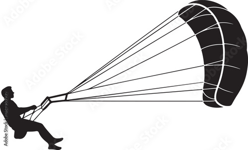 Kitesurfing pictogram