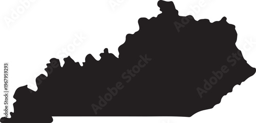 Kentucky black map
