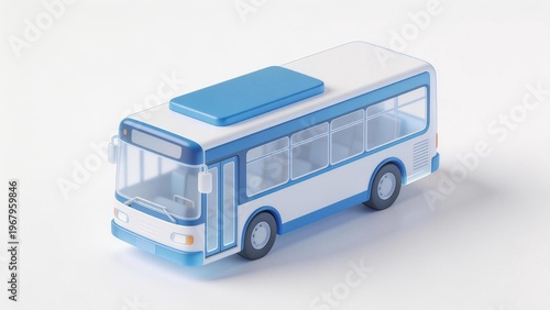 bus isolated on white background