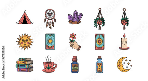 Collection of Mystical and Spiritual Symbols.