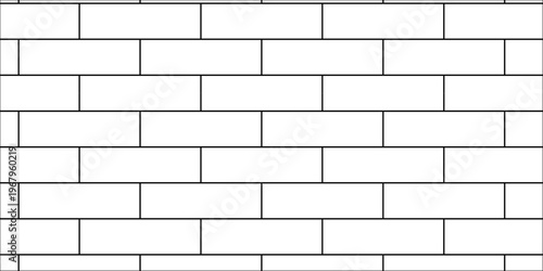 Pavement brick wall seamless mosaic stone concrete wall surface tiles. subway vector block rock white brick wall texture background.