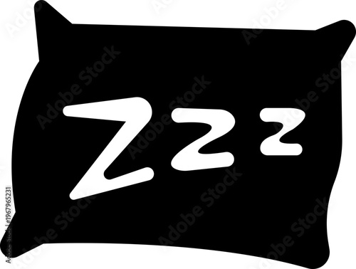 sleep snore icon set, snooze nap Z sound . Sleepy yawn or insomnia sleeper alarm clock Zzz, icons of goodnight deep sleep dreaming, bored or tired. Relaxation and Bedroom elements Design Concepts,