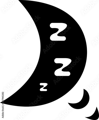 sleep snore icon set, snooze nap Z sound . Sleepy yawn or insomnia sleeper alarm clock Zzz, icons of goodnight deep sleep dreaming, bored or tired. Relaxation and Bedroom elements Design Concepts,