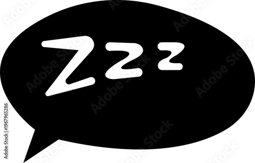 sleep snore icon set, snooze nap Z sound . Sleepy yawn or insomnia sleeper alarm clock Zzz, icons of goodnight deep sleep dreaming, bored or tired. Relaxation and Bedroom elements Design Concepts,