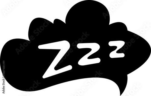 sleep snore icon set, snooze nap Z sound . Sleepy yawn or insomnia sleeper alarm clock Zzz, icons of goodnight deep sleep dreaming, bored or tired. Relaxation and Bedroom elements Design Concepts,