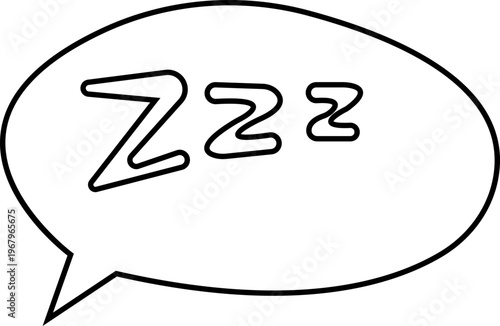 sleep snore icon set, snooze nap Z sound . Sleepy yawn or insomnia sleeper alarm clock Zzz, icons of goodnight deep sleep dreaming, bored or tired. Relaxation and Bedroom elements Design Concepts,
