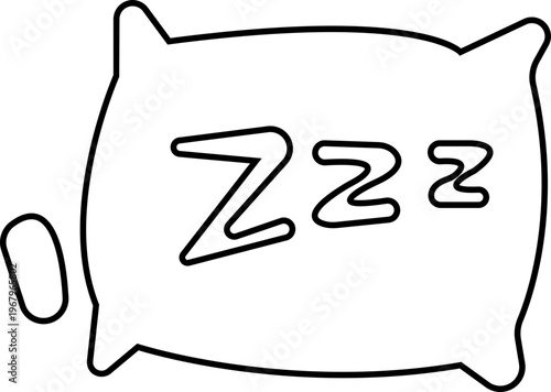 sleep snore icon set, snooze nap Z sound . Sleepy yawn or insomnia sleeper alarm clock Zzz, icons of goodnight deep sleep dreaming, bored or tired. Relaxation and Bedroom elements Design Concepts,
