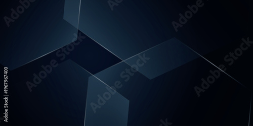 Abstract background with modern glowing gray polygon overlay. Technological innovation concept with elegant glass cut effect. EPS. 2