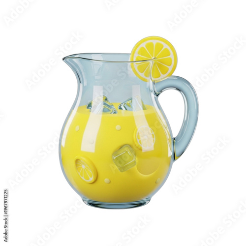 Playful 3D summer hat concept, vibrant yellow, red, and blue accessory design