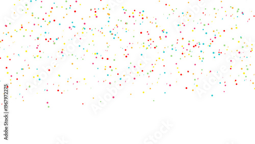Colorful Confetti Dots Falling Party Celebration Festive Decoration Clean Effect