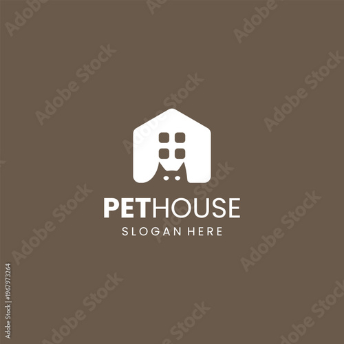Pet House Logo Design A Creative and Modern Pet Care Brand.