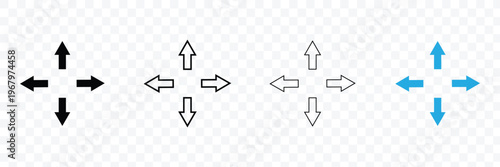 Full screen icon vector. expand to full screen sign and symbol. arrows symbol . Vector Illustration . EPS 10 .