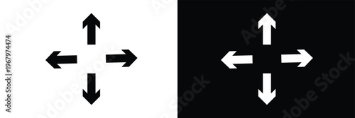 Full screen icon vector. expand to full screen sign and symbol. arrows symbol . Vector Illustration . EPS 10 .