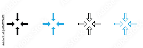 Full screen icon vector. expand to full screen sign and symbol. arrows symbol . Vector Illustration . EPS 10 .