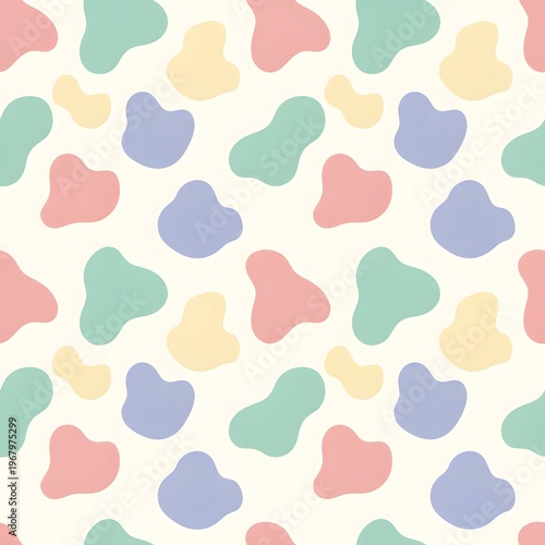 Seamless Cute Kids Cow Print Pattern