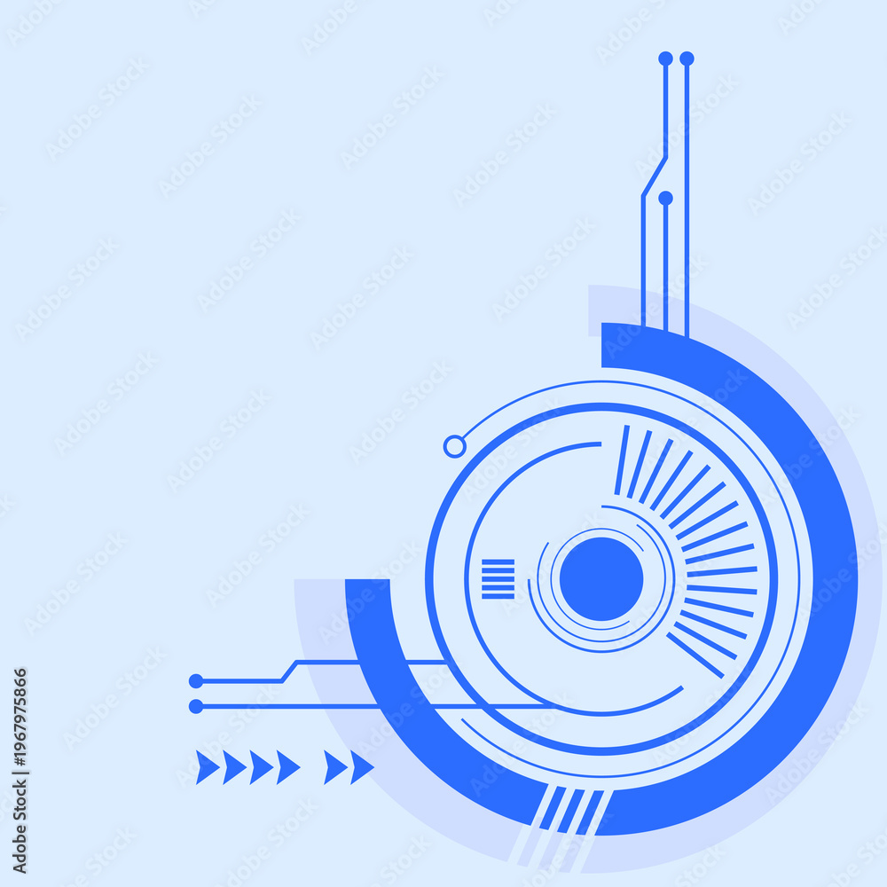 Obraz premium abstract technology with blue background