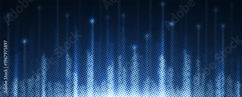 Blue and pink halftone background wallpaper