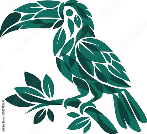 Offset doodle art style abstract hand drawn rainforest map with uneven lines tiny hidden animals winding paths scattered raindrops ultra rare composition white background.
