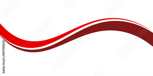 Abstract Red and White Dynamic Wave Background with Elegant Curved Lines for Independence Day Celebration, Modern Corporate Banner, Presentation Slide, and Creative Graphic Design