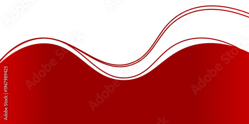 red wave background, red wave angle shape for elements, red graphic line ribbon, red curved line. abstract background