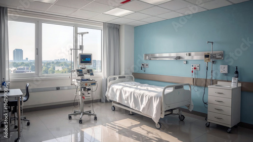 modern hospital room interior