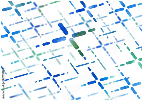 Blue and green geometric grid background