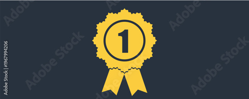 Award icon with 1st place