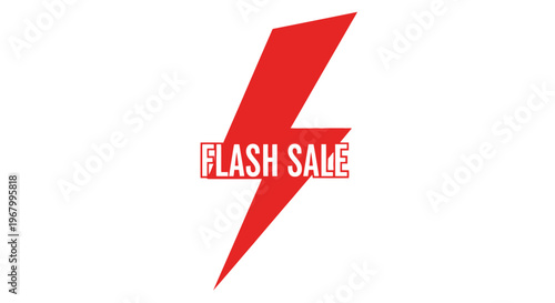 Flash sale promotional graphic design element.