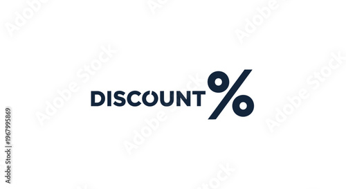 Discount percentage symbol logo.